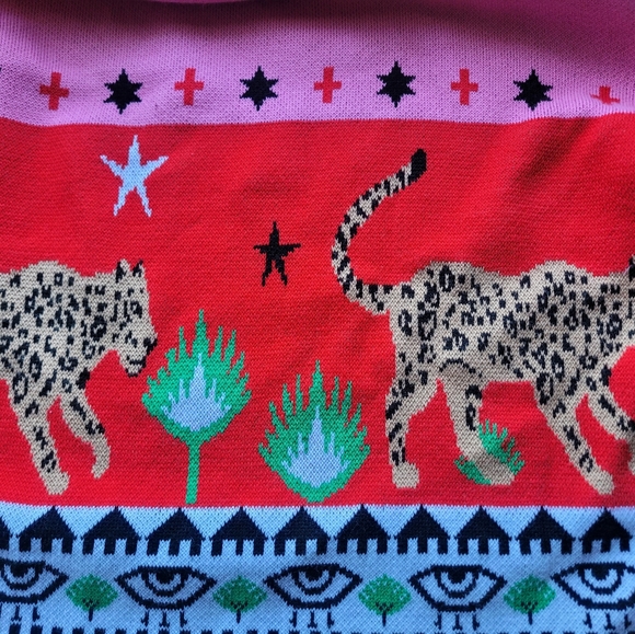 Hayley Menzies Leopardess Cardigan, VGUC, Size L - Picture 6 of 9